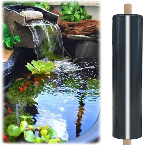 Pealihuy Teichfolien-Set – leicht zu schneiden, durchstoßfest, Koi-Fischfolien for den Außenbereich, Bäche, Gartenbrunnen, Wasserfälle(3x8m) von Pealihuy