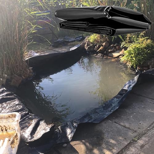 Pealihuy Teichfolienunterlage for Fisch-Koi-Gartenbrunnen, Wasserfallteich, einfaches Zuschneiden(4x5m) von Pealihuy