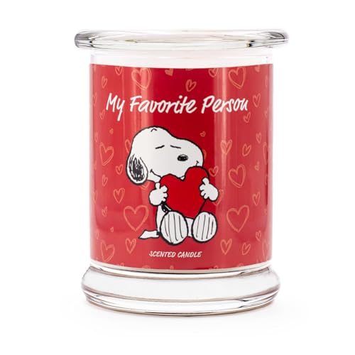 Peanuts Geschenkidee | Duftkerze My Favorite Person | Geschenke für Frauen | Duftkerze Fruchtig | Deko für Zuhause | Kerze im Glas mit hoher Brenndauer bis zu 50h von Peanuts