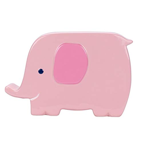 Pearhead 97150 Beste Freunde keramische Andenken Bank, Elefant, rosa von Pearhead