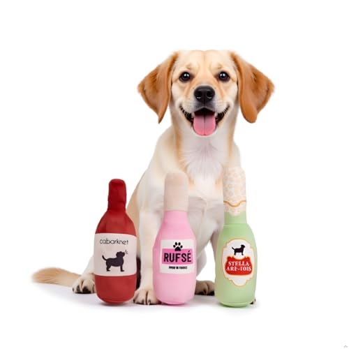 Pearhead Wine Beer Happy Hour Pet Toys, Plush Dog Squeaker Toys and Cat Teaser Toys, Dog Owner and Cat Owner Pet Toy Sets, Must Have Pet Accessories for Pet Owners Pearhead Wine Beer Happy Hour Pet Toys, Plush Dog Squeaker Toys and Cat Teaser Toys, Dog Owner and Cat Owner Pet Toy Sets, Must Have Pet Accessories for Pet Owners von Pearhead