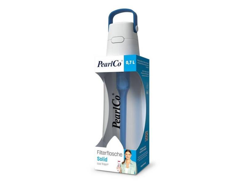 PearlCo Trinkflasche Trinkflasche SOLID mit Filter 0,7 Liter blau von PearlCo