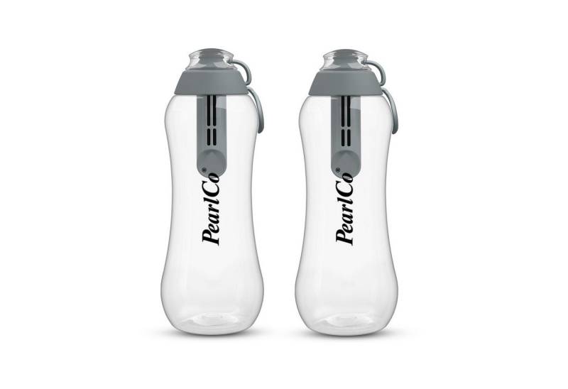 PearlCo Trinkflasche Zwei Trinkflaschen mit Filter 0,7 Liter von PearlCo