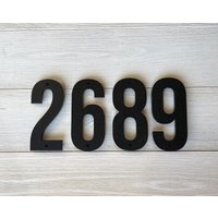 Großes Modernes Hausnummern/Adressschild Hausnummer Briefkastennummer 15, 5 cm Große von PearlSignCo