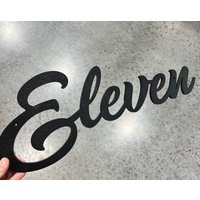 Hausnummer in Kolonialschrift/Extra Große Schreibschrift Dünne 30 cm Außenadresse Adressschild Hausnummer in Kolonialschrift/Extra Große Schreibschrift Dünne 30 cm Außenadresse Adressschild von PearlSignCo