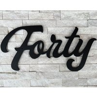 Mittelgroße Kursive Hausnummern/Retro Style Nummer Dicke Hausnummer 20 cm Außenadresse Adressschild von PearlSignCo