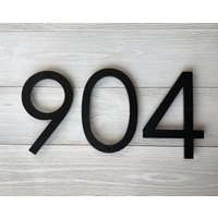 Moderne Hausnummern/Adressschild Hausnummer Briefkastennummer 4-Zoll-Hausnummer von PearlSignCo