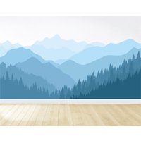 Abnehmbares Wandbild Berg/Waldbild Abziehbild Schälen Und Aufkleben Abnehmbares Wandbild Berg/Waldbild Abziehbild Schälen Und Aufkleben von PearlWalls