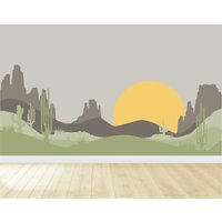 Wandbild Der Wüste/Südwesten Berge Abziehbild Schälen Und Aufkleben Wandbild Der Wüste/Südwesten Berge Abziehbild Schälen Und Aufkleben von PearlWalls
