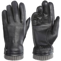 PEARLWOOD Lederhandschuhe "JACKSON" 1 Paar, Strickbündchen, dekorative Ziernähte, weiches Fleecefutter von Pearlwood