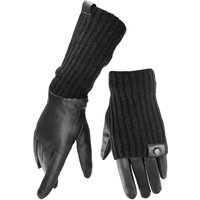 PEARLWOOD Lederhandschuhe "ROMY" 1 Paar, Fleecefutter, als Lang-oder Kurzhandschuh zu tragen, Strickbündchen von Pearlwood