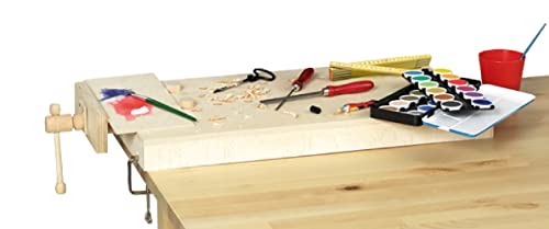 Pebaro 485 Tragbare Arbeitsplatte aus Holz, am Tisch zu befestigen, perfekt für Hobby-Handwerker, 58 x 31 cm von Pebaro