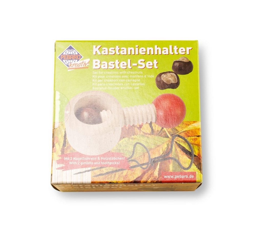 Pebaro Bastelnaturmaterial Kastanienhalter-Bastelset von Pebaro