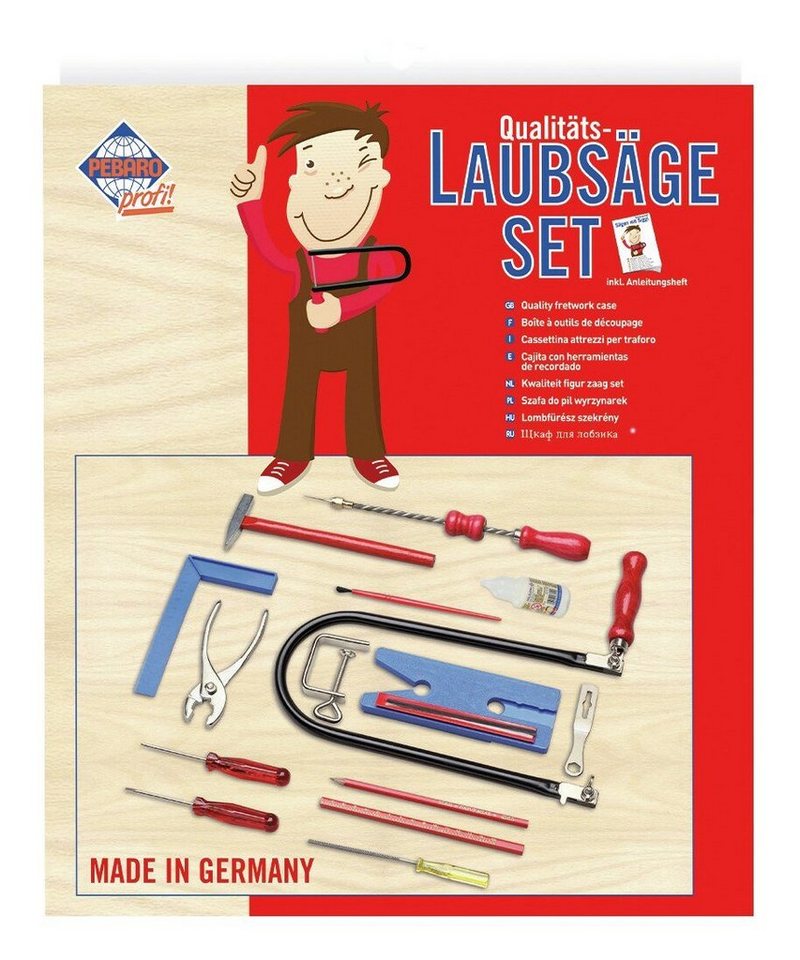 Pebaro Handsäge (15-St), Laubsägeset im Buntkarton Modell 925P von Pebaro