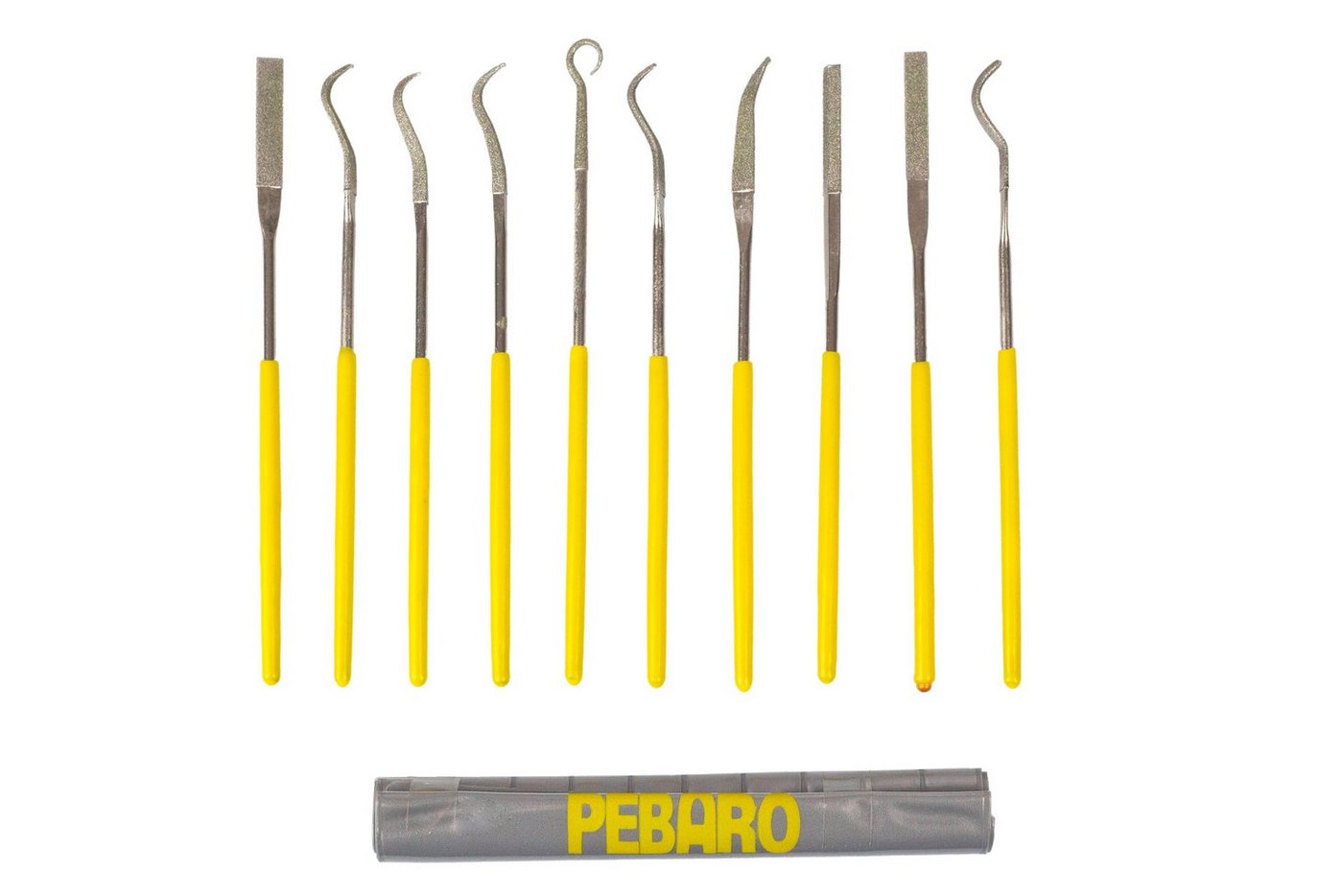 Pebaro Raspel Diamant-Nadelfeilen-Set gebogen, DIA10geb von Pebaro