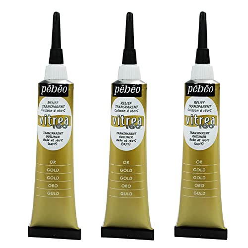 PÉBÉO 3 Tuben 20 ml Acrylfarbe Vitrea 160 Relief glänzend Gold PÉBÉO 3 Tuben 20 ml Acrylfarbe Vitrea 160 Relief glänzend Gold von PEBEO