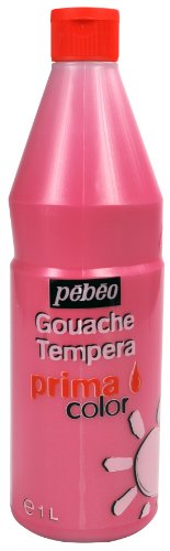Pébéo 055234 Primacolor Flüssigkeit 1 Flasche, 1 L, hot pink von Pébéo