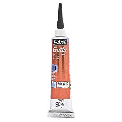 Pebeo - 20ml Setasilk Seidenmalerei Wasserbasierte Gutta Tube, Kupfer von Pébéo