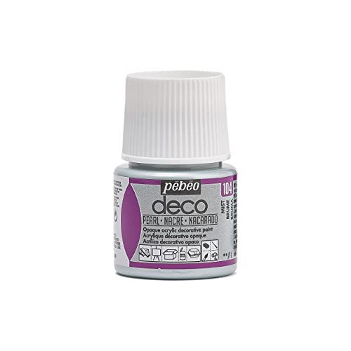 Pébéo 285104 Dekoacrylfarbe, Matt, 45 ml, Perlmuttnebel, 1 Flasche von Pébéo