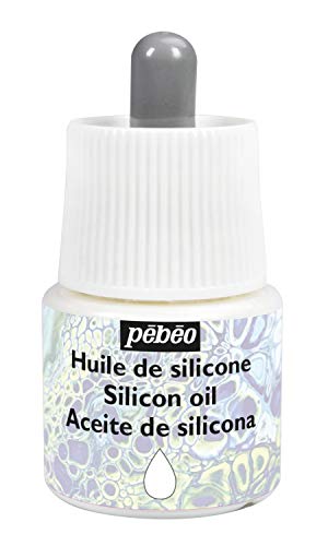 Pébéo - Studio Acrylics - Silikonöl - Pouring Hilfsmittel für Acrylmalerei - Fließtechniken, Gießen und Zellbildung - Pipettenflasche für optimale Dosierung - 45 ml von Pebeo