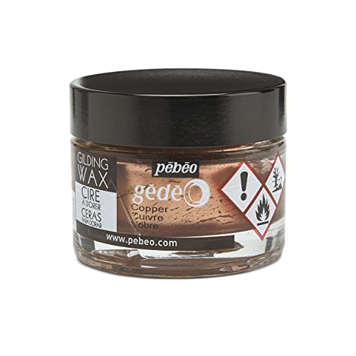 Pébéo 766499 Vergoldungswachs, ideal für alle Oberflächen, kupferfarben, 30 ml von Pebeo
