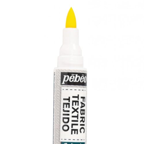 Pébéo 803402 7A Textilmarker, 1 mm, Gelb von PEBEO
