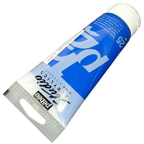 Pébéo - Acrylic Fine Studio Acrylics - Acrylfarbe für Künstler - Farbe für Profis und Anfänger - Leuchtende und pigmentierte Farbe - Ultramarinblau Hell Opak - 100 ml von Pébéo