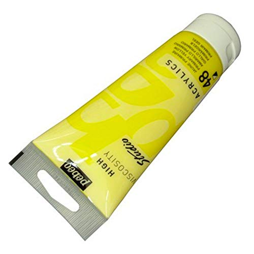 Pébéo - Acrylic Fine Studio Acrylics - Acrylfarbe für Künstler - Farbe für Profis und Anfänger - Leuchtende und pigmentierte Farbe - Gelb Primary Opaque - 100 ml von Pébéo