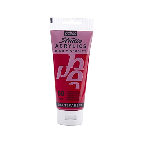 Pébéo - Acrylic Fine Studio Acrylics - Acrylfarbe für Künstler - Farbe für Profis und Anfänger - Leuchtende und pigmentierte Farbe - Magenta Primär - 100 ml von Pébéo