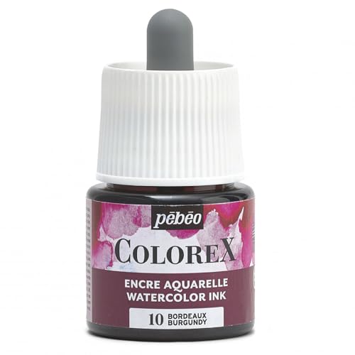 Pébéo - Colorex Tinte 45 ML Bordeaux - Colorex Aquarell Tinte Pébéo - Bordeaux Tinte mit samtigem Finish - Zeichentusche Multi-Tool Alle Medien - 45 ML - Bordeaux Pébéo - Colorex Tinte 45 ML Bordeaux - Colorex Aquarell Tinte Pébéo - Bordeaux Tinte mit samtigem Finish - Zeichentusche Multi-Tool Alle Medien - 45 ML - Bordeaux von PEBEO