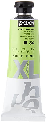Pébéo - Feines Öl XL 37 ML - Ölgemälde - Ideal für Anfänger oder Profis - Fine Art Malerei - Feine Qualität - Pébéo Ölgemälde - Grün Licht - 37 ml von PEBEO