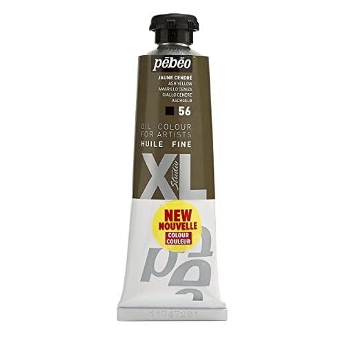 Pébéo - Feines Öl XL 37 ML - Ölgemälde - Ideal für Anfänger oder Profis - Fine Art Malerei - Feine Qualität - Pébéo Ölgemälde - Aschgelb - 37 ml von PEBEO