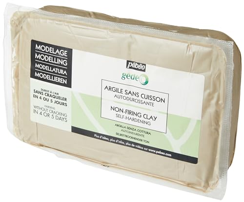 Pébéo Modelliermasse Selbsttrocknend 1,5 KG Weiß - Lufttrocknender Ton - Modellieren, Formen und Töpfern - Soft Clay - Selbsthärtender weißer Ton ohne Brennen - 1,5 kg Farbe Weiss Pébéo Modelliermasse Selbsttrocknend 1,5 KG Weiß - Lufttrocknender Ton - Modellieren, Formen und Töpfern - Soft Clay - Selbsthärtender weißer Ton ohne Brennen - 1,5 kg Farbe Weiss von PEBEO
