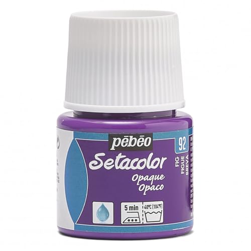 Pébéo Pébéo 295092 Setacolor Textilfarbe, deckend, 1 Flasche 45 ml, Feige von Pébéo