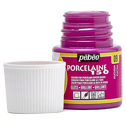 Pebeo Porcelaine 150 Porzellanfarbe, 45 ml, Fuchsia von Pébéo