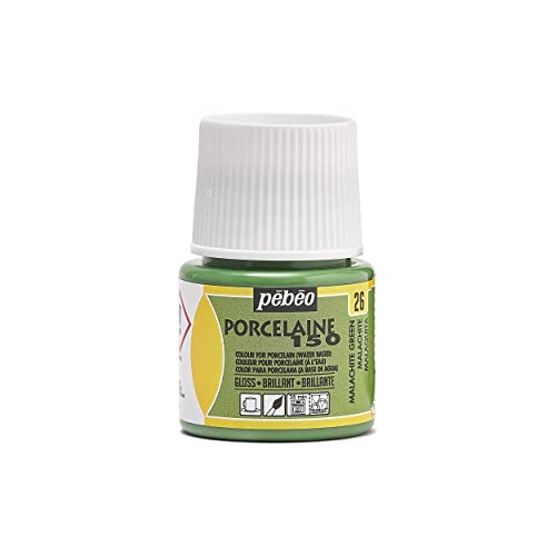 Pebeo Porcelaine 150 Porzellanfarbe, 45 ml, Malachit Grün von Pébéo