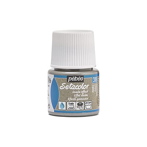 Pebeo Setacolor Textilfarbe für Wildleder, 45 ml, Pebble, Kiesel von Pébéo