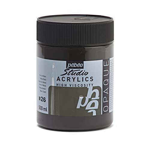 Pebeo Studio Acrylfarbe, 500 ml, Marsschwarz, Mars Schwarz Pebeo Studio Acrylfarbe, 500 ml, Marsschwarz, Mars Schwarz von Pébéo