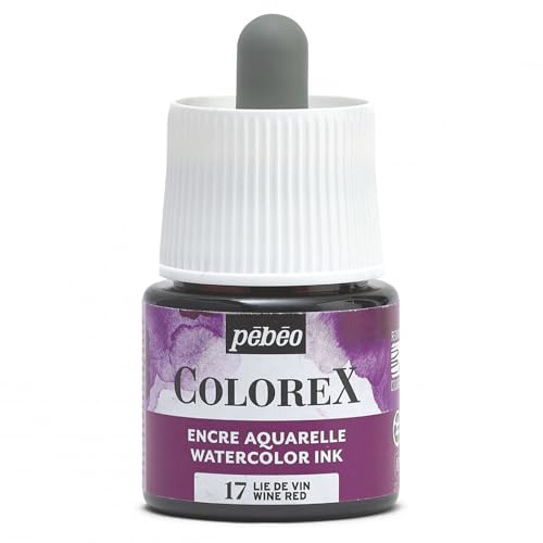 Pébéo - Tinte Colorex 45 ml Weinlie, Colorex Tinte Aquarell Pebeo – Violette Tinte samtige Wiedergabe – Tinte für Multitool für alle Untergründe – 45 ml – Weinlie Pébéo - Tinte Colorex 45 ml Weinlie, Colorex Tinte Aquarell Pebeo – Violette Tinte samtige Wiedergabe – Tinte für Multitool für alle Untergründe – 45 ml – Weinlie von PEBEO