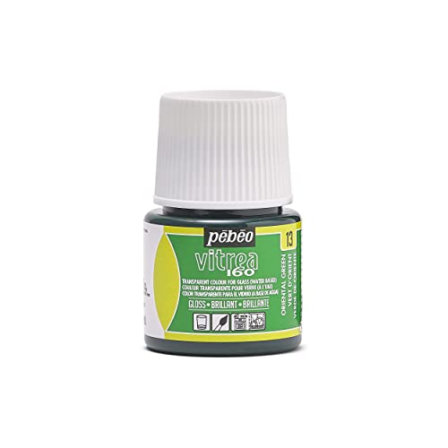 Pebeo Vitrea 160 Glasfarbe, 45 ml, glänzend, orientgrün von Pébéo