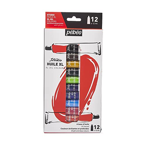 Pebeo - XL Oil Studio - Hochwertiges Ölfarben-Set für Profi- und Hobbykünstler - 12 Farben, 12 ml, Magenta von Pébéo