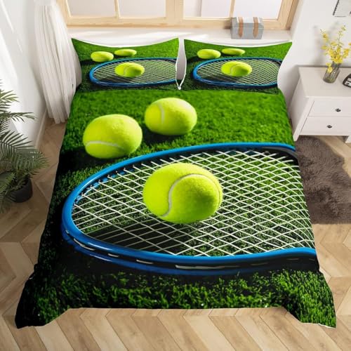 Pechiwuo Bettwäsche 135x200 cm Tennis Bettwäsche-Sets Tennisschläger Bettbezug Winter Weiche Mikrofaser Bettwäsche-Set Bettbezug 135x200 cm + 2 Kissenbezug 80x80 cm S437 Pechiwuo Bettwäsche 135x200 cm Tennis Bettwäsche-Sets Tennisschläger Bettbezug Winter Weiche Mikrofaser Bettwäsche-Set Bettbezug 135x200 cm + 2 Kissenbezug 80x80 cm S437 von Pechiwuo