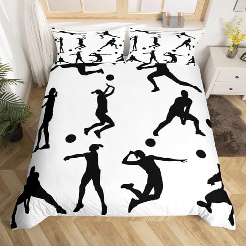 Pechiwuo Bettwäsche 220x240 cm Dame Bettwäsche-Sets Beachvolleyball Bettbezug Winter Weiche Mikrofaser Bettwäsche-Set Bettbezug 240x220 cm + 2 Kissenbezug 80x80 cm S415 Pechiwuo Bettwäsche 220x240 cm Dame Bettwäsche-Sets Beachvolleyball Bettbezug Winter Weiche Mikrofaser Bettwäsche-Set Bettbezug 240x220 cm + 2 Kissenbezug 80x80 cm S415 von Pechiwuo