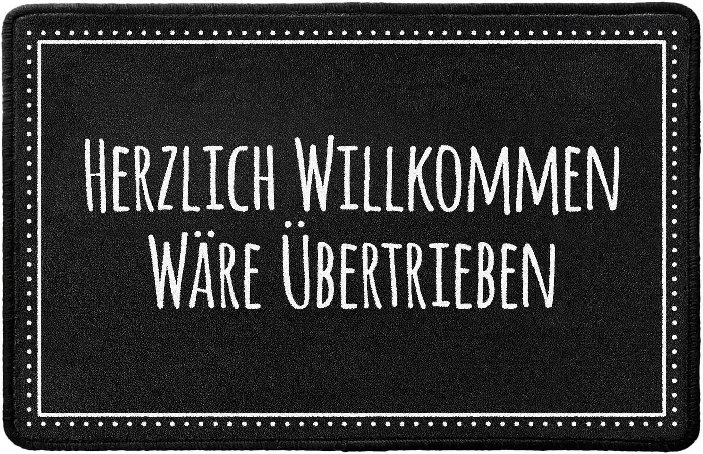 Fußmatte Pechkeks Fussmatte Herzlich Willkommen wäre übertrieben", Pechkeks" von Pechkeks