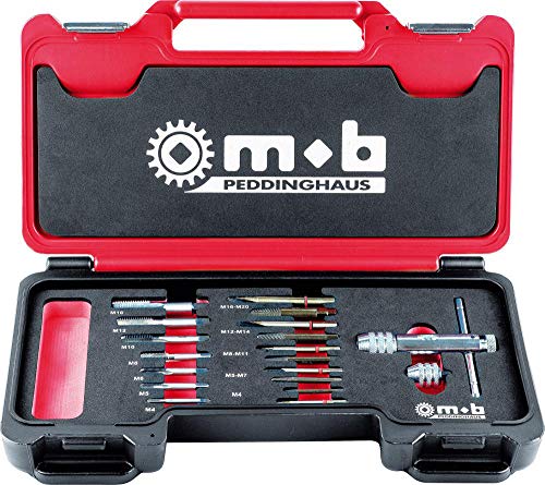 MOB Outillage 9436019001 Coffret D Abzieher/Gewindebohrer/Bohrer 19 teilig von Peddinghaus