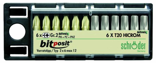 Peddinghaus Schröder Bitposit PHZ 2 und Torx 20, 12-teilig 3.620.1-200 von Peddinghaus