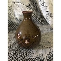 Japan Mid Century Vase Handbemalt Und Gebrannt Im Kiln von PeddlerFolks