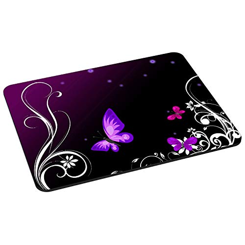 PEDEA Gaming und Office Mauspad - 220 x 180 mm - mit vernähten Rändern und rutschfester Unterseite, Purple Butterfly PEDEA Gaming und Office Mauspad - 220 x 180 mm - mit vernähten Rändern und rutschfester Unterseite, Purple Butterfly von Pedea