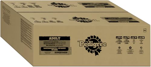 PEDIGREE DOGCARE Hundefutter Portionsbeutel Chunks in Soße Adult 84 x 100g von Pedigree