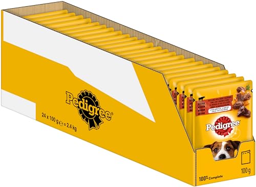 PEDIGREE Hundenassfutter Vital Protection Portionsbeutel mit Rind- und Lebermischung in Gelee, 24 x 100g PEDIGREE Hundenassfutter Vital Protection Portionsbeutel mit Rind- und Lebermischung in Gelee, 24 x 100g von Pedigree